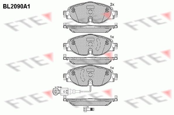 FTE Kit pastiglie freni 9010674 9010674 Pastiglie dei freni FTE Volkswagen EOS costo