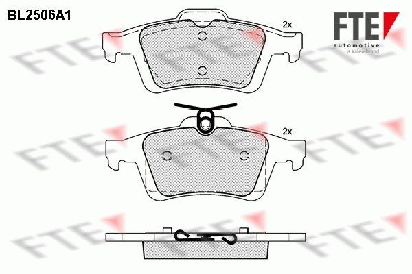 FTE Bromsbelägg 9010769 DAIHATSU belägg FTE 9010769