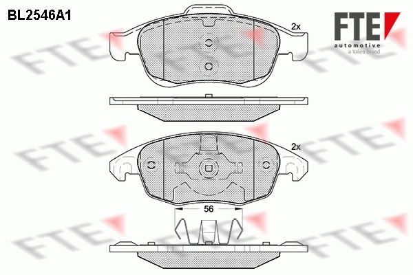 FTE Brake pad set 9010797 9010797 FTE brake pads ISUZU TROOPER