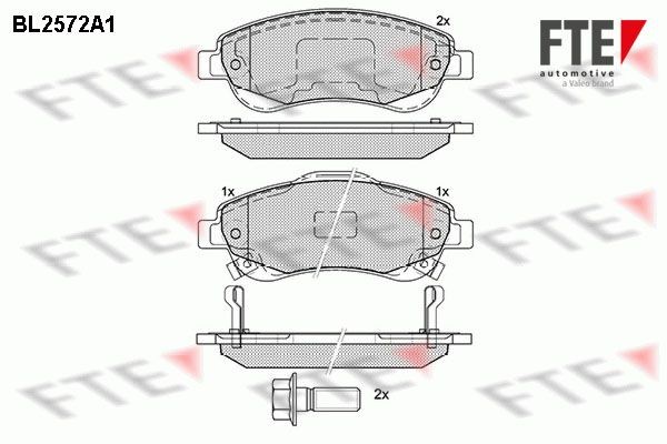 FTE Piduriklotsid 9010824 Piduriklots FTE HONDA 9010824