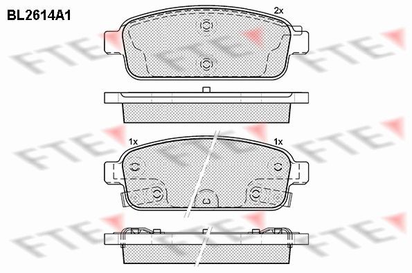FTE Kit pastiglie freni 9010862 9010862 costo Pastiglie dei freni FTE VAUXHALL INSIGNIA