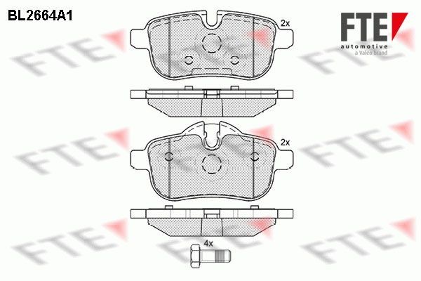 FTE Brzdové doštičky/platničky 9010902 Brzdové doštičky FTE BMW Rad 3 9010902