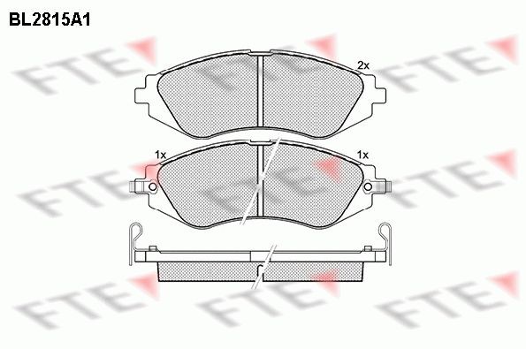 FTE Brzdové doštičky/platničky 9011002 FTE 9011002 Brzdové platničky Nubira (J150) Sedan cena