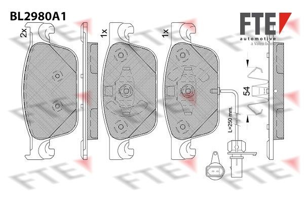 FTE Bremžu kluči 9011226 9011226 Bremžu kluči FTE AUDI A6