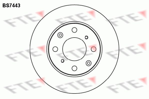 FTE Brzdový kotouč 9072855 9072855 Brzdový kotúč HONDA LEGEND FTE