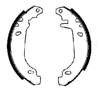 FTE Sada brzdových čeľustí 9100017 9100017 Sada brzdových čeľustí RENAULT TWINGO FTE