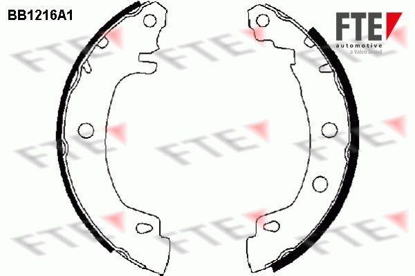 FTE Piduriklotside komplekt 9100043 hind Trummelpiduriklotsid Renault DA0/1_ 9100043 FTE