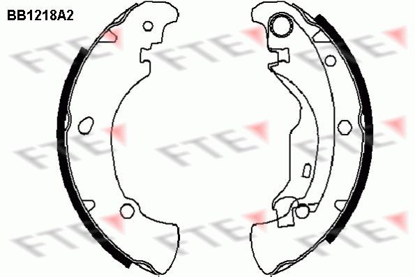 FTE Sada brzdových čeľustí 9100044 cena Sada brzdových čeľustí Fiat 185 9100044 FTE