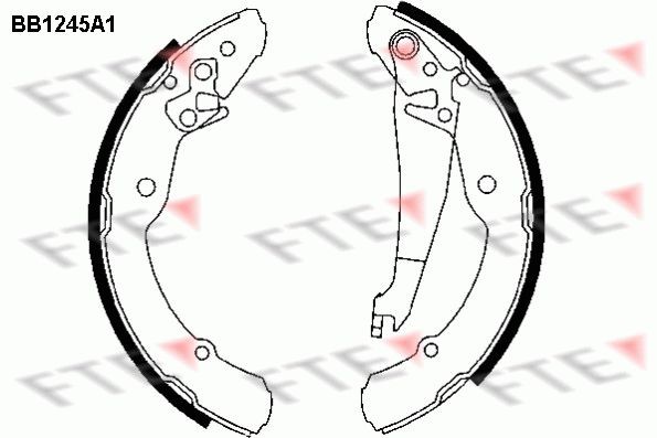 FTE Piduriklotside komplekt 9100049 Trummelpidur FTE IBIZA 9100049 odav