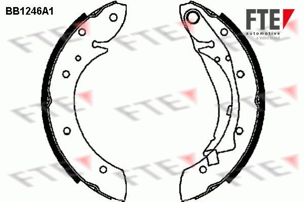 FTE Bremsesko sett 9100050 Bremsesko FTE 108 9100050 billige