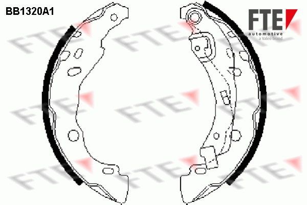 FTE Jeu de mâchoires de frein 9100081 Mazda CX-7 Sabot de frein FTE 9100081