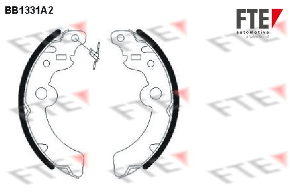 FTE Jeu de mâchoires de frein 9100086 Segment de frein BMW FTE 9100086