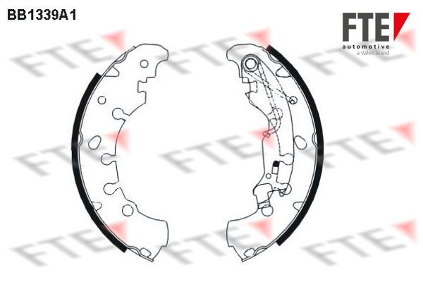 FTE Brake Shoe Set 9100092 Fiat LINEA FTE brake shoes 9100092