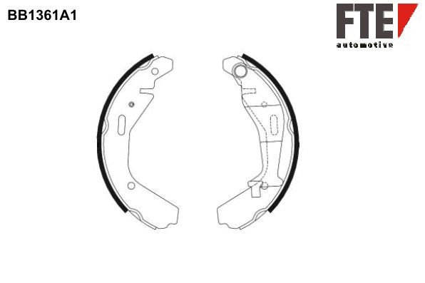 FTE Bromsbacksats 9100109 9100109 FTE bromsbacksats HONDA JAZZ