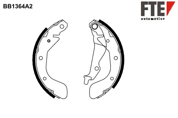 FTE Brake Shoe Set 9100111 Toyota AVENSIS FTE brake shoes 9100111