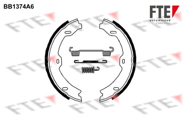 FTE Handbrake shoes 9100119 9100119 FTE SSANGYONG emergency brake shoes