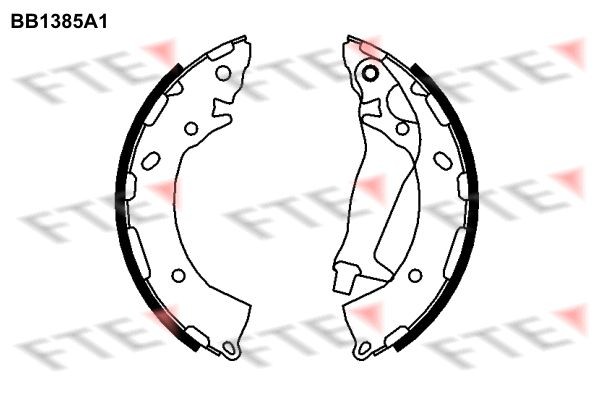 FTE Bremsbackensatz 9100127 9100127 Trommelbremsen HYUNDAI KONA FTE kaufen