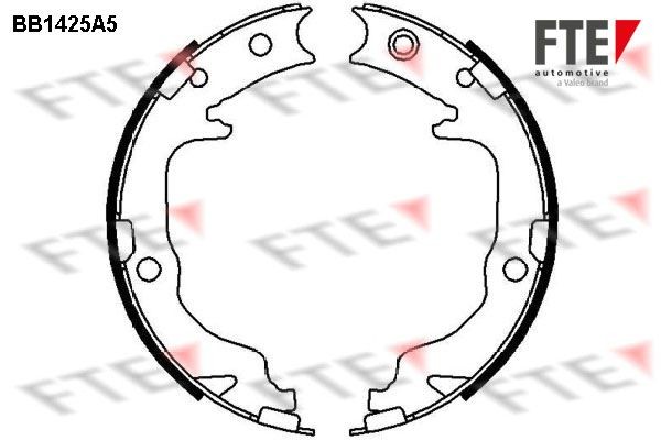 FTE Σετ σιαγόνων φρένων, χειρόφρενο 9100153 FTE 9100153 Σιαγωνες φρενων Citroen C4 Aircross τιμες
