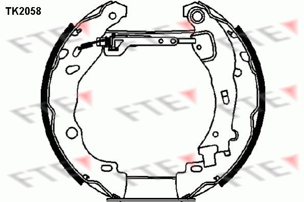 FTE Bremsebakkesæt 9110018 Bremsebakker FTE Peugeot 5008 9110018