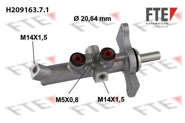 FTE Hlavný brzdový válec 9220142 Hlavný brzdový válec FTE SIENNA 9220142 lacné