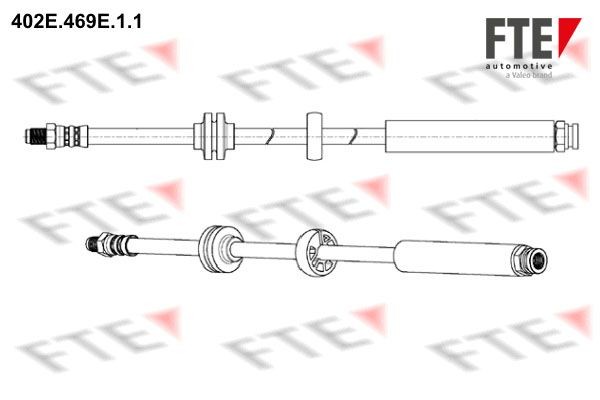 FTE Brzdová hadica 9240568 9240568 FTE Brzdové hadičky Alfa Romeo lacné
