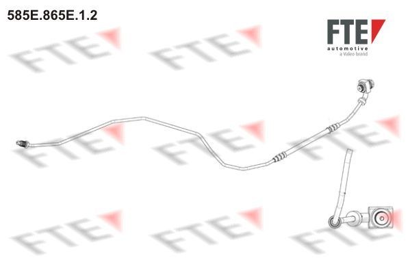 FTE Brzdová hadica 9240797 Brzdové hadičky FTE Seat ALTEA 9240797