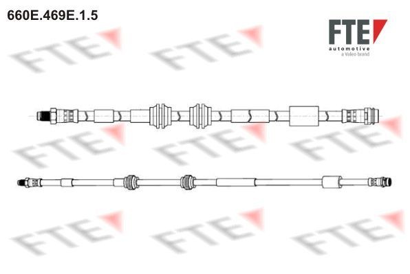 FTE Brake hose 9240824 MERCEDES-BENZ SPRINTER FTE brake hose 9240824
