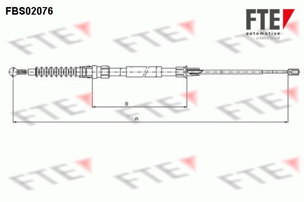FTE Ντίζα, φρένο ακινητοποίησης 9250077 Ντίζα φρένου FTE CC 9250077 φθηνά