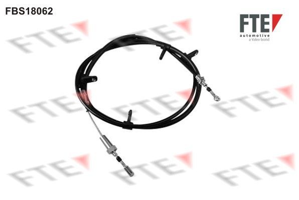FTE Tautrekk, håndbremse 9250524 9250524 Håndbremsekabel PEUGEOT 107 FTE