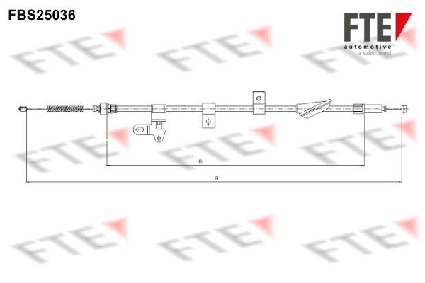 FTE Câble de frein à main 9250625 Toyota C-HR Frein à main FTE 9250625