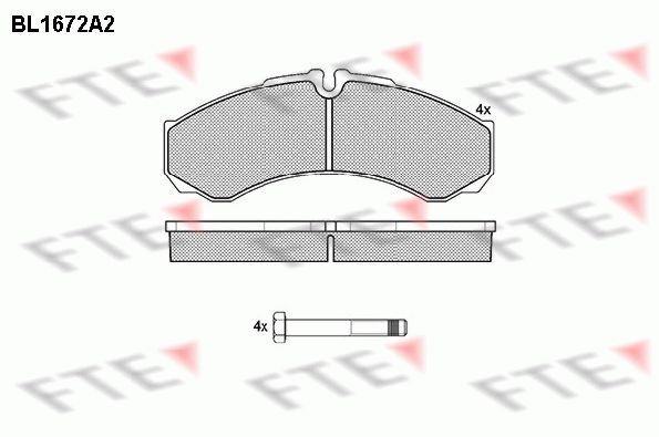FTE Kit pastiglie freni 9500002 FTE 9500002 Pastiglie freno sportive Daily III Bus prezzo