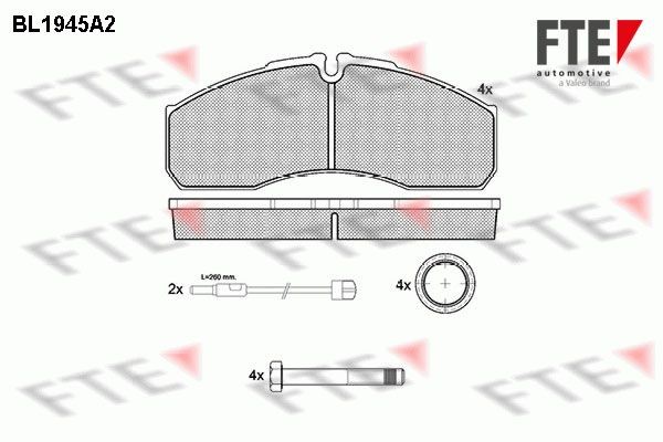 FTE Piduriklotsid 9500012 Piduriklots FTE ALMERA 9500012 odav