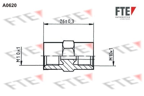 FTE Προσαρμογέας, σωλήνας φρένων 9910110 9910110 Μαρκουτσια φρενων FTE SEAT TOLEDO