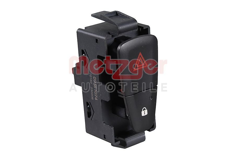 METZGER Avārijas gaismas signāla slēdzis 09161074 09161074 Avārijas gaismas signāla slēdzis DACIA LOGAN METZGER