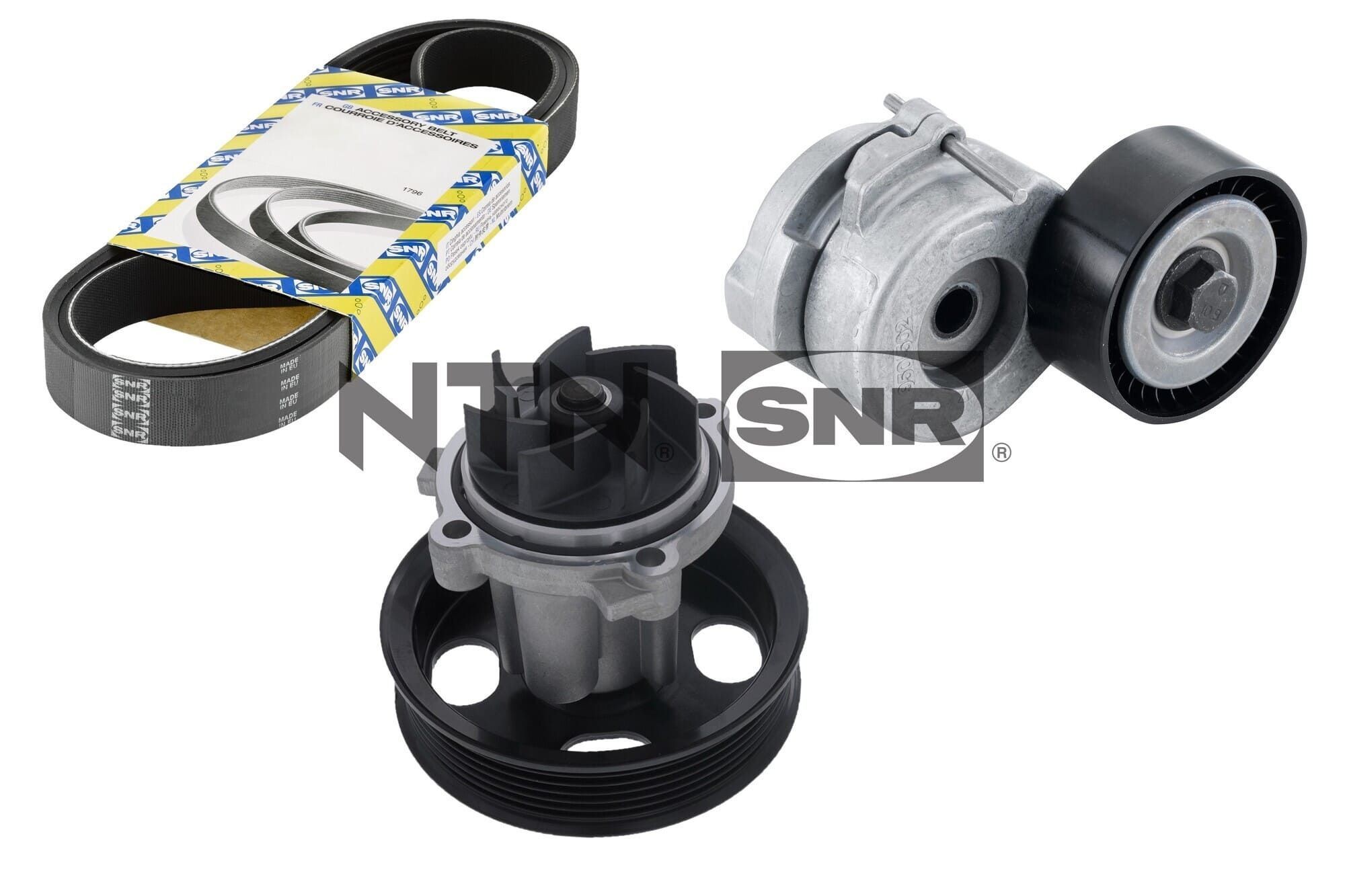 Wasserpumpe + Keilrippenriemensatz SNR KAP853.110 SNR KAP853.110: Keilrippenriemensatz Suzuki SWIFT 2024