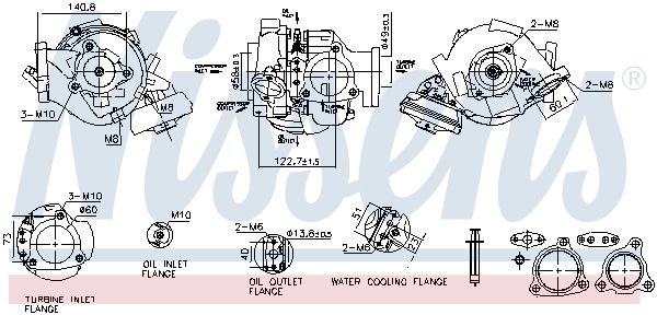 NISSENS Turbolader 93680 Abgasturbolader NISSENS Toyota SUPRA 93680