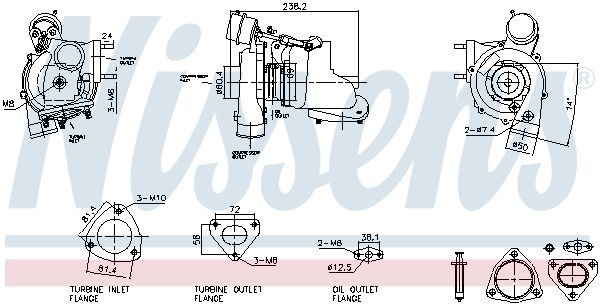 NISSENS Turbolader 93730 NISSENS 93730 Land Rover Discovery 2 Turbolader originale pris