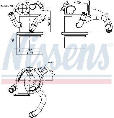 NISSENS Radiateur EGR 989315 NISSENS 989315 Refroidisseur EGR Skoda Kodiaq NS à un prix avantageux