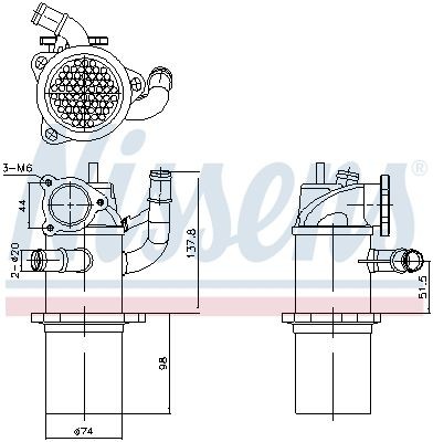 NISSENS EGR-jäähdytin 989423 989423 NISSENS Egr jäähdytin Volvo 760 hinta