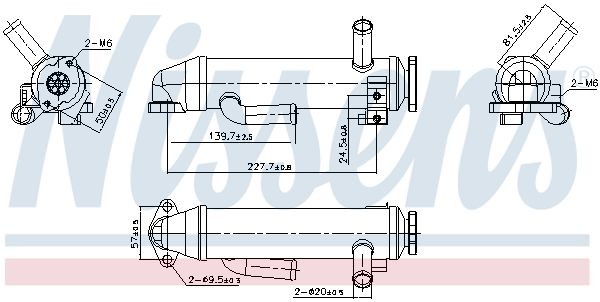NISSENS EGR-jäähdytin 989430 989430 NISSENS Egr jäähdytin FORD FOCUS