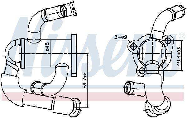 NISSENS Radiateur EGR 989433 NISSENS 989433 d'origine Refroidisseur EGR MERCEDES-BENZ SPRINTER prix