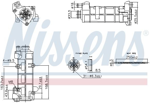 NISSENS AGR Kühler 989458 NISSENS 989458 IVECO MASSIF AGR-Kühler Kosten