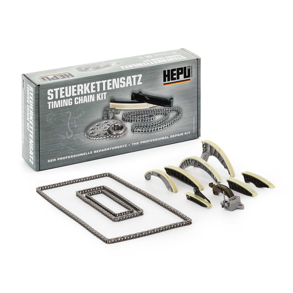 Kit de distribuição HEPU 21-0652 HEPU 21-0652 Kit para distribuição por corrente AUDI A6 2019