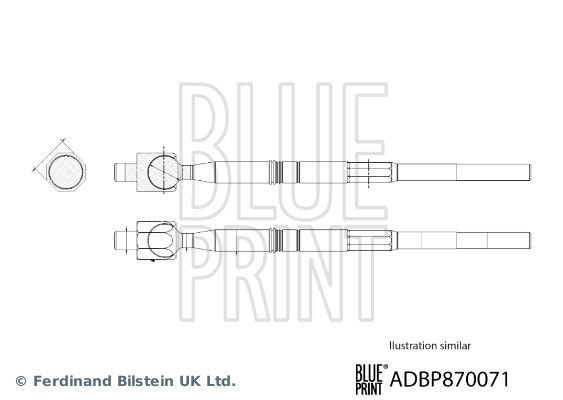 BLUE PRINT Rotule axiale ADBP870071 BLUE PRINT ADBP870071 Rotule de direction intérieure Isuzu D-Max TFR prix