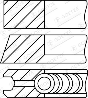 GOETZE ENGINE Zuigerveerset 08-453600-00 GOETZE ENGINE 08-453600-00 Zuigerveren Audi Q3 F3B prijs