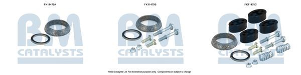 BM CATALYSTS Asennussarja, Noki- / hiukkassuodatin FK11475 FK11475 BM CATALYSTS Pakoputken asennussarja MAZDA DEMIO