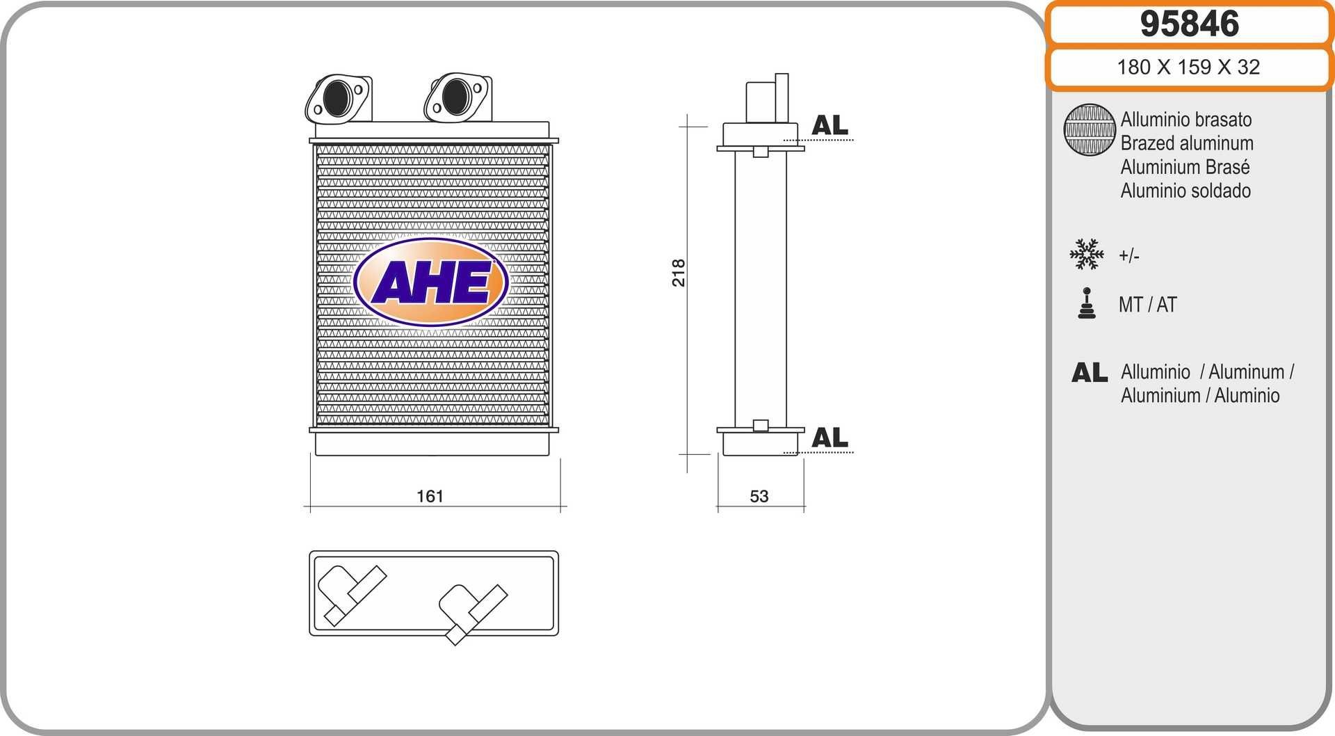 AHE Lämmityslaitteen kenno 95846 95846 AHE Lämmityslaitteen kenno MITSUBISHI PAJERO
