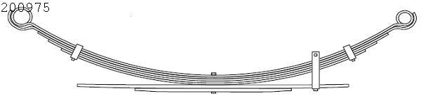 Federpaket CS Germany 10.200.975.00 CS Germany 10.200.975.00: Blattfeder Ford RANGER 2003