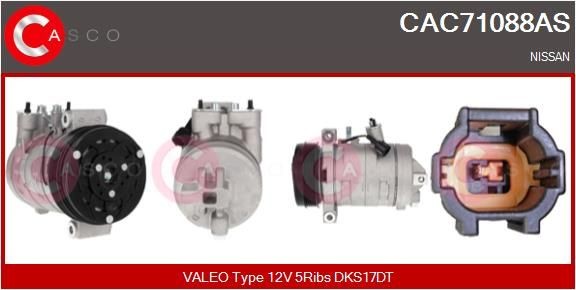 CASCO AC-kompressor CAC71088AS CAC71088AS CASCO kompressor till ac NISSAN PATHFINDER