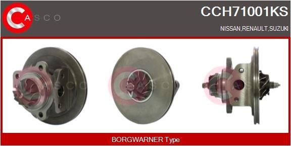 CASCO Kjernegruppe, lader CCH71001KS CCH71001KS Turbolader CASCO NISSAN PATHFINDER